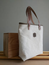 Load image into Gallery viewer, Canvas &amp; Leather Tote Bag
