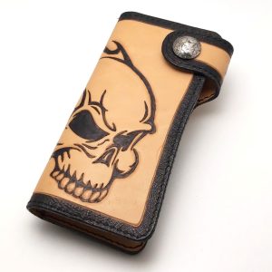 Skull Biker Wallet front view