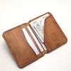 Upholstered Card Holder with Cash Cards Open View